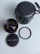 Soligor 21mm F 3.8 Wide Angle Lens with Filter & Case Canon FD Mount