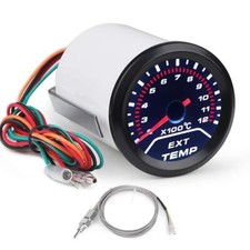 Egt Gauge 52mm Exhaust Gas Temperature Monitor Black Dial White Light Universal