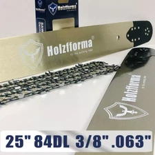 25" Guide Bar Chain 3/8" .063" 84DL Compatible With Stihl MS460 MS461 MS660 New