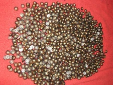 2-1/2 Lbs. of Mocha Brown & Cream 1/2"  Buttons Approx.400