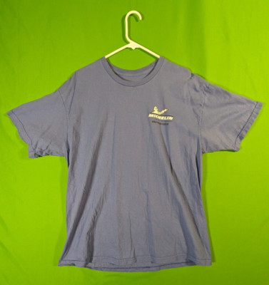 Michelin Shirt Together We Fight Together We Win Mens Blue Short Sleeves