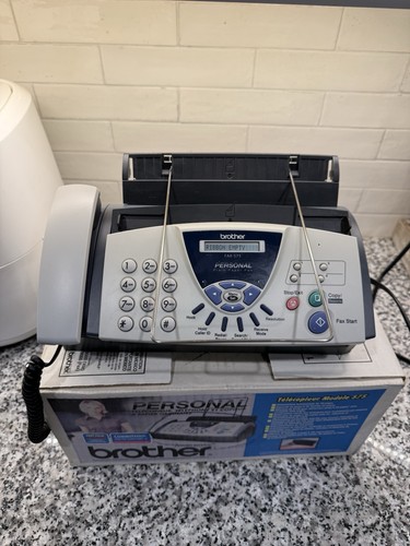 Brother FAX-575 Personal Plain Paper Fax Machine Copier Powers On, Not Tested