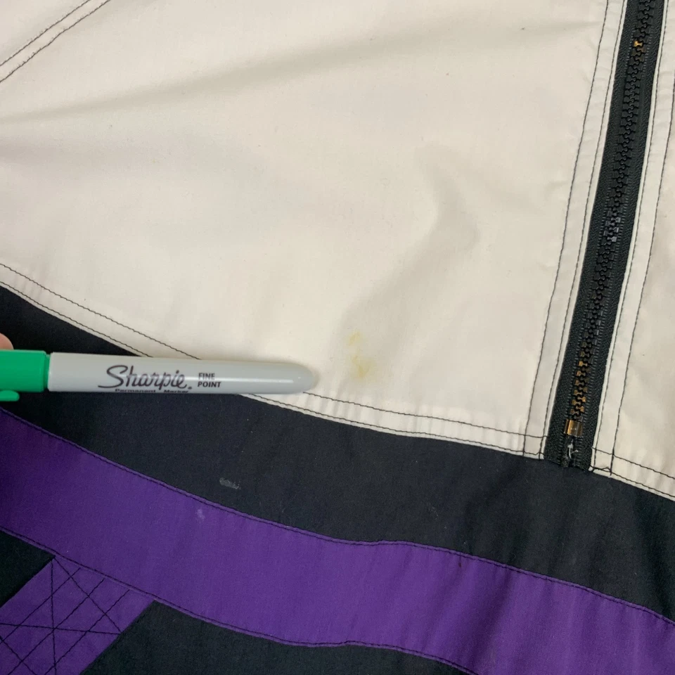 Jaqueta de beisebol vintage Starter Colorado Rockies masculina média corta-vento liga principal de beisebol - Imagem 2 de 4