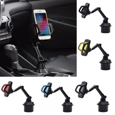 Car Cup Holder Tablet Mount Stand 360° Adjustable Mobile Cell Phone GPS Bracket