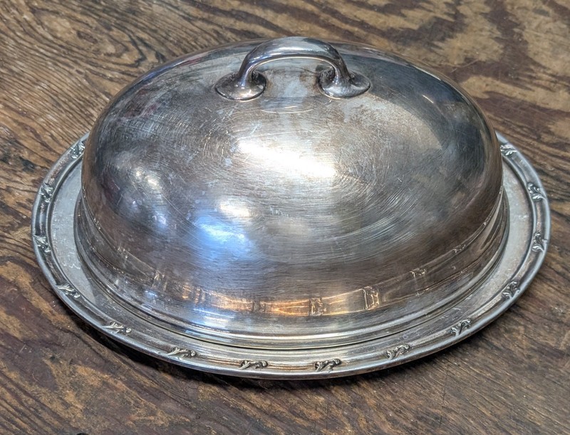 Vintage Hotel Downing Silver Food Dome Cloche Reed & Barton Co. 1940