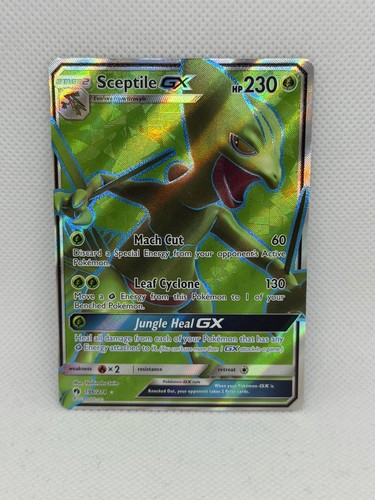 Pokemon Sceptile GX 2018 SM Lost Thunder 196/214 Secret Rare Full Art