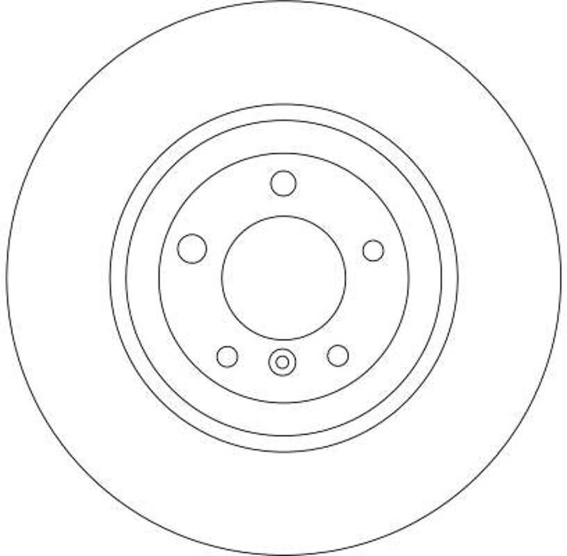 Disque de frein (à l'unité) TRW DF4349S BMW Série 7 3.0 730 Ld - Photo 4/4