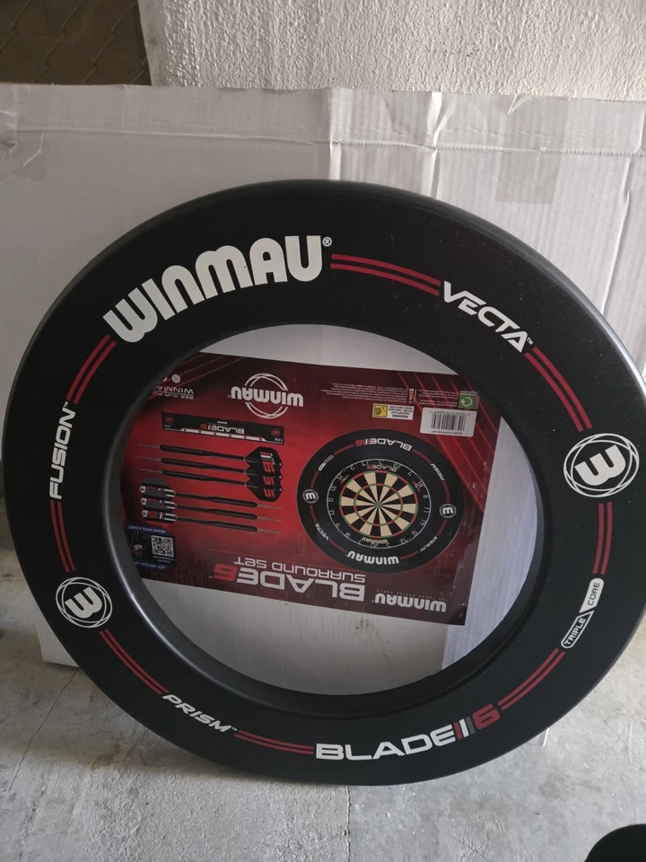 Winmau Blade 6 Dartscheibe Mit Surround Ring. Inkl. Pfeile - Bild 2 von 4