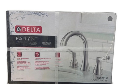 #ad Delta Faryn 8 in. Widespread Double Handle Bathroom Faucet in Polished Chrome $64.99