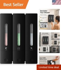 Shampoo and Conditioner Dispenser - Wall-Mounted 3-Chamber Shower Soap Dispen...