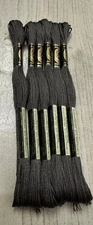 Black Pepper #844 DMC Mouline Special 25 Embroidery Floss 8M Lot 6