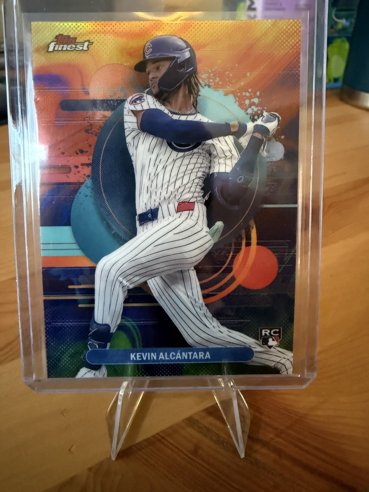 2025 Topps Finest Kevin Alcantara Uncommon Oil Spill #167 Chicago Cubs