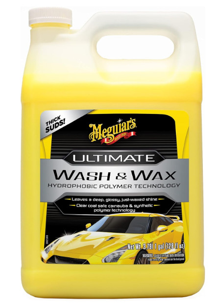 Meguiar's Ultimate Wash and Wax, Car Wash and Wax Cleans and Shines in One Step,