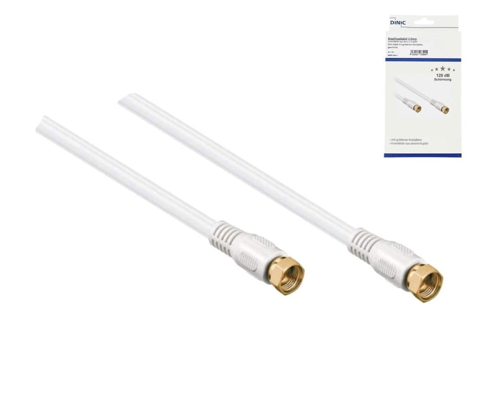 DINIC SAT 2x F-Stecker120dB 35m vergoldete Anschlsse vierfac 1907286 3390₽