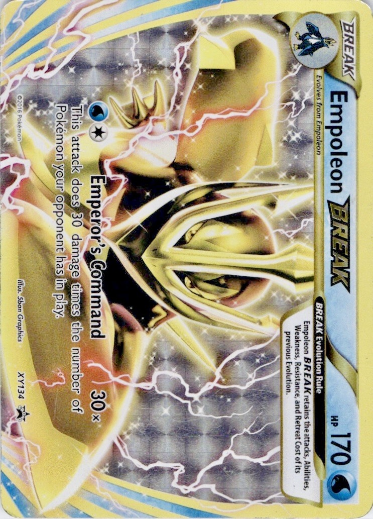 Empoleon BREAK XY134 Holo Promo XY Promo Pokemon Lightly Played