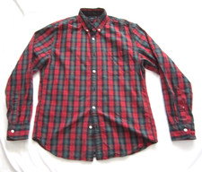 Men's J Crew Plaid Button Oxford 100 Cotton Long Sleeve Shirt Sz M MT864 