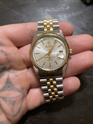 MIYOTA 6M55 ELGIN QUARTZ DAY & DATE  