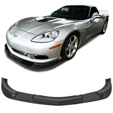 Front Bumper Lip Splitter For 05-13 Chevy Corvette C6 Base Black Pu Gt Style