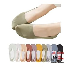 10/20 Pairs No Show Socks for Women Non-slip Low Cut Liner Socks 5-8 10 Pairs