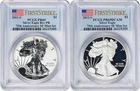2012-S $1 American Silver Eagle 75th Anniv SF Mint Two-Coin Set PR69 FS PCGS