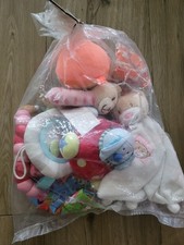 Paket Baby Spielsachen Rassel Ball Schmussetuch Spiegel Holz Knisterbuch