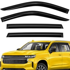 Sun Rain Visors Wind Rain Guards for 2021-2027 Chevrolet Tahoe SHATTERPROOF