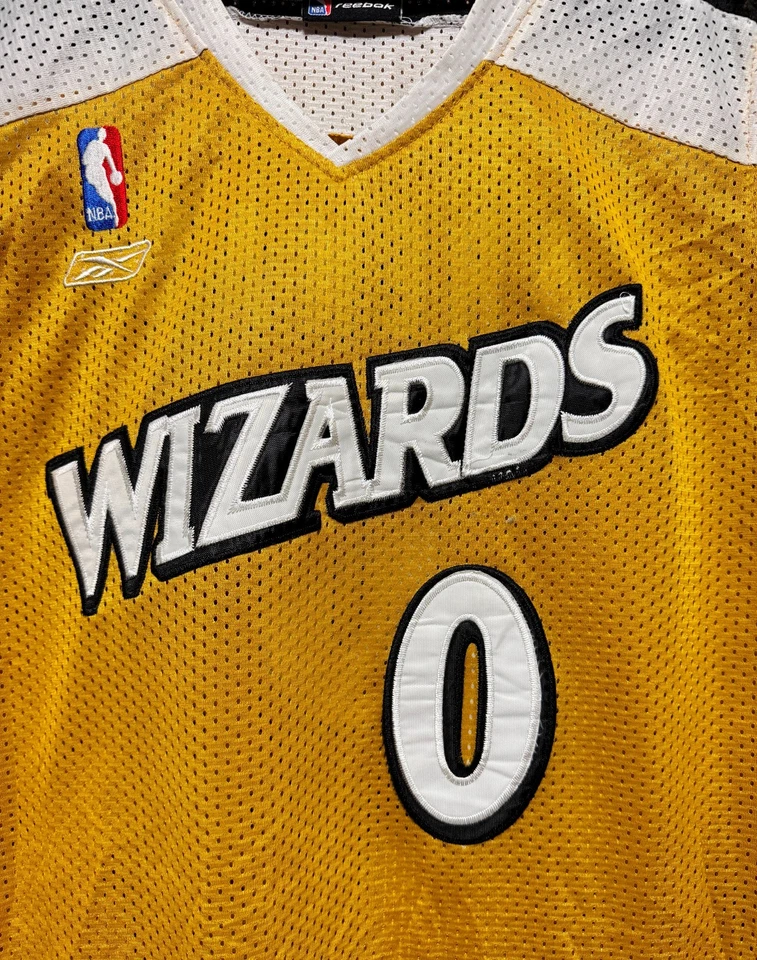 CAMISETA CAMISETA REEBOK 2XL de los Washington Wizards #34 Gilbert Arenas 1989 Hardwood NBA Foto 3 de 4