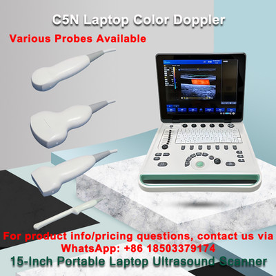 15'' Portable Laptop Ultrasound Scanner - Probe Optional