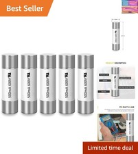 5PCS 500mA 600V AC/DC 5x20mm Ceramic Fuse for Digital Multimeters, Fast Actin...