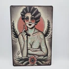 Vintage Tattoo  Metal Tin Sign, 8x12inch
