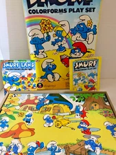Vintage Smurf Colorforms Play Set 1981