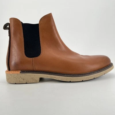 Cole Haan Go-To Chelsea Hombres Talla 11 Marrón Negro Clásico Cuero Exterior Botas - Imagen 1 de 4