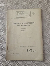 Aircraft Recognition Part I (British) - 19th March 1941 - The War Office