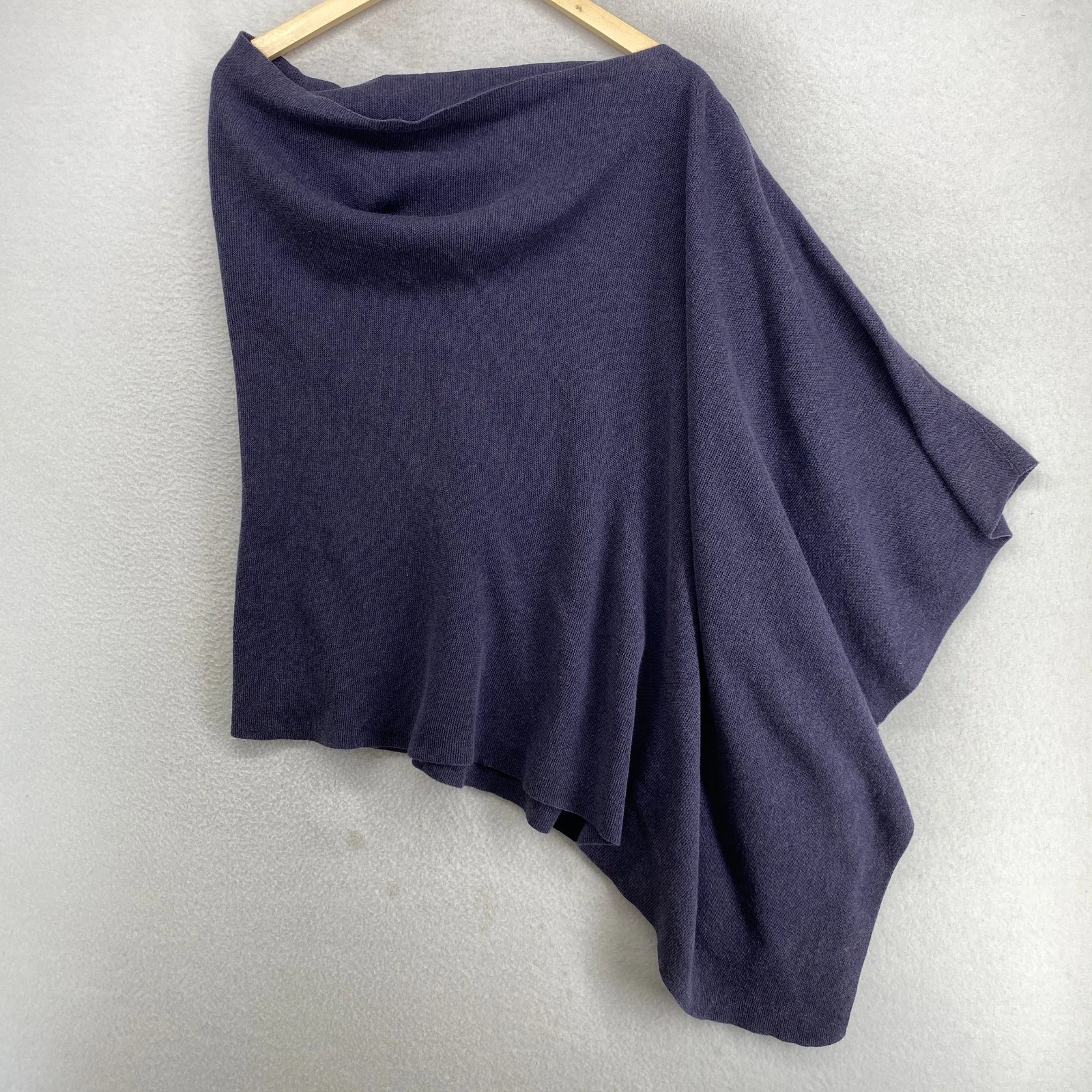 EILEEN FISHER Sweater OS Asymmetrical Draped Poncho Shawl Purple
Opens in a new window or tab