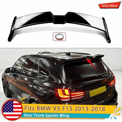 OETTINGER Style Rear Roof Spoiler Wing Fits BMW X5 F15 2014-2018 Gloss Black ABS