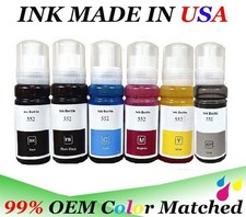 Pack of 6 colors BK/PB/C/M/Y/ GY ink refill bottle T552 552 ET-8500 ET-8550