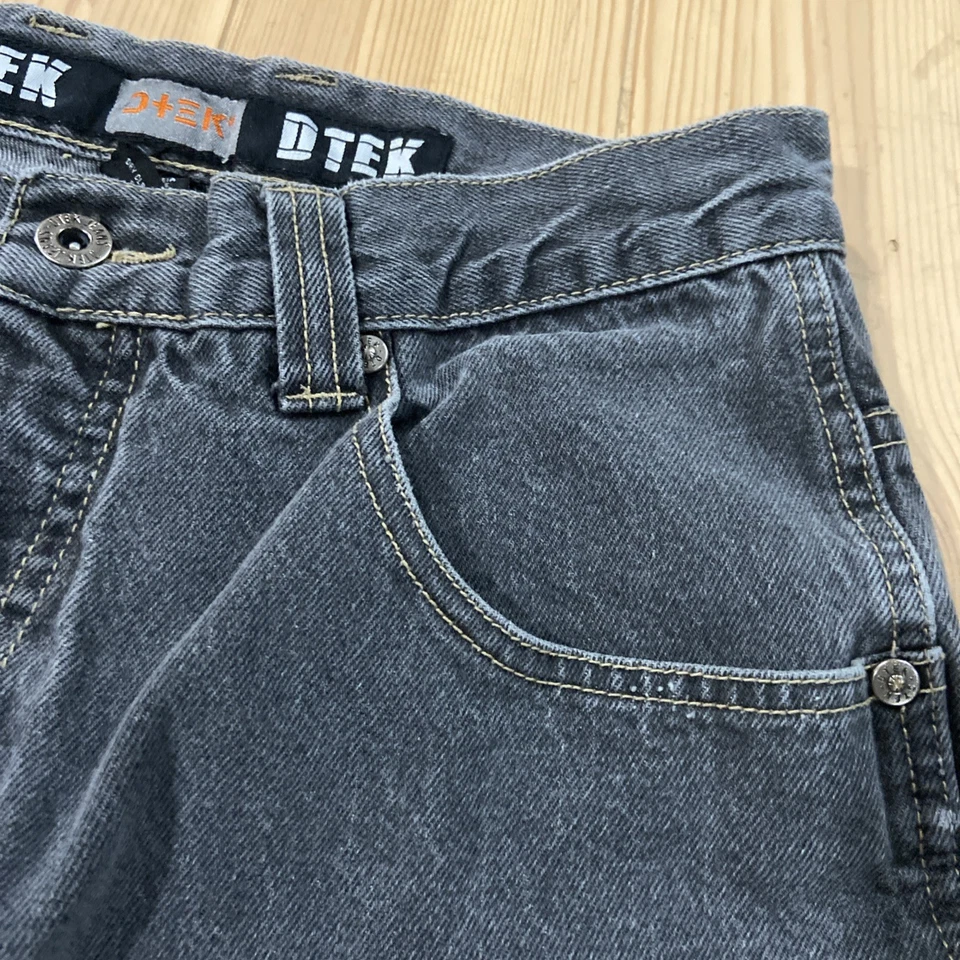 Vintage Y2k DTEK Carpenter Jeans Men’s 32x32 Gray Baggy Skater Wide Leg Grunge - Image 4 of 4
