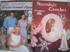 MIXED LOT CROCHET PATTERN BOOKS Craft Course unused and OOP Free Item inclu
