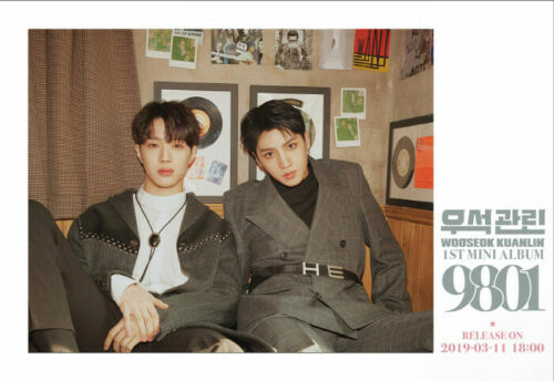 PENTAGON WOOSEOK X KUANLIN 9801 1st Mini Album CD+Foto Buch+