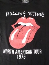 Rolling Stones 1975 North American Tour 1975 retro T size M Medium