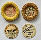 VINTAGE ANTIQUE MILK BOTTLE CAPS LOT OF 7 DAIRY FARMS AMERICANA — photo 3