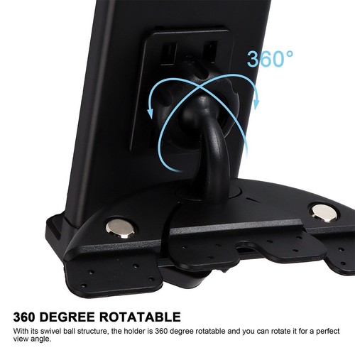 Cell Phone Holder Car CD Slot Phone Mount For iPad/Galaxy Tab/iPhone 13 Pro Max - Zdjęcie 8 z 12