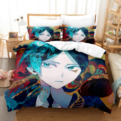 Houseki no Kuni Bettwäsche Set Kissenbezüge 80x80 Anpassbar Bettbezug 135x200