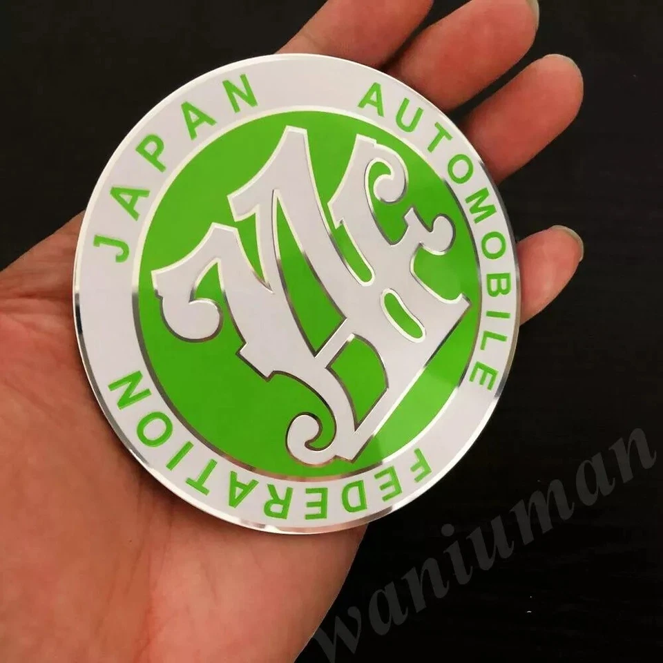 Pegatina calcomanía emblema carrocería carrocería carrocería Japón JAF aluminio 3D JAF Foto 3 de 4