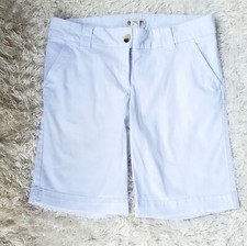 Womens Magellan White Casual Walking Bermuda Shorts