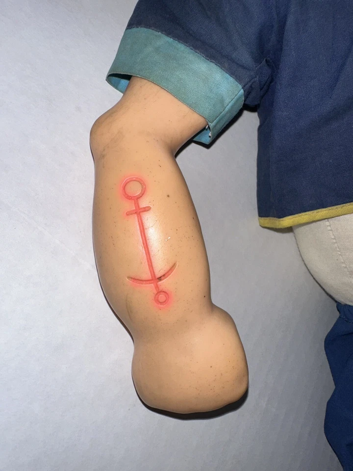 Muñeca Popeye de colección Gund Mfg King característica NY Foto 4 de 4