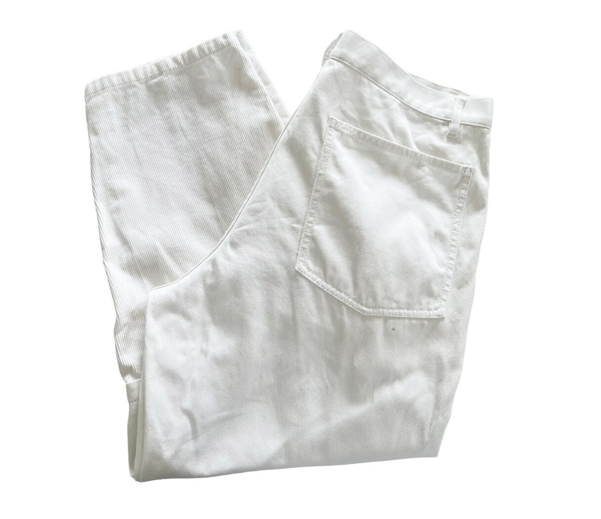 Comme Des Garcons Shirt Men's Sz L White Cotton & Corduroy Pants