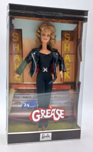 Bambola Barbie da collezione 25 anni di serie Grease: Sandy / Mattel B2510 / NrfB