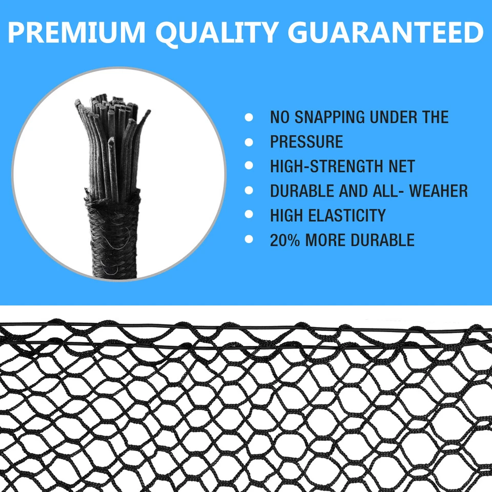 Red de carga de malla estilo sobre maletero trasero de 1 pieza nueva para Dodge Durango 1998-2024 Foto 4 de 4