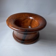 Hand Turned Wooden Bowl Wood Pedestal Footed